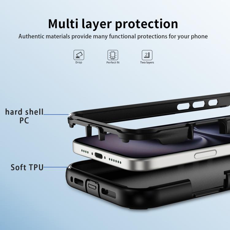 Funda protectora MagSafe para iPhone 16 (negra)