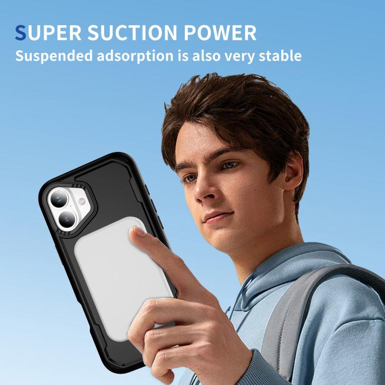 Funda protectora MagSafe para iPhone 16 (negra)