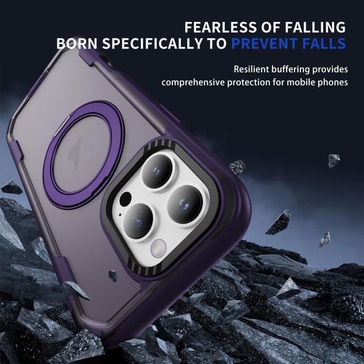 Funda protectora MagSafe para iPhone 16 Pro (morado y morado oscuro)