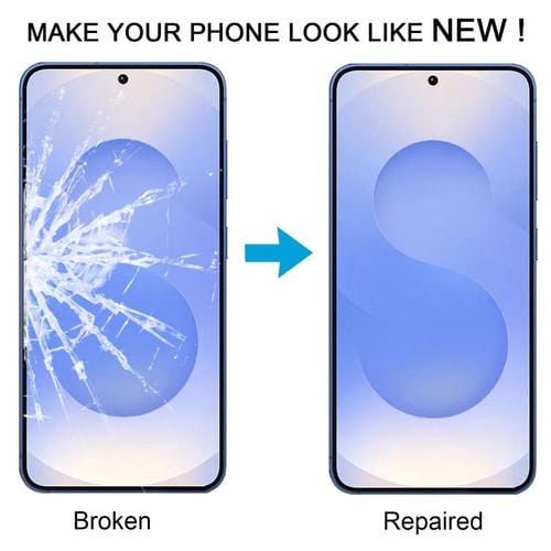 Samsung Galaxy S25 SM-S931B Outer Glass Lens Front Screen with OCA Adhesive (10 Units)