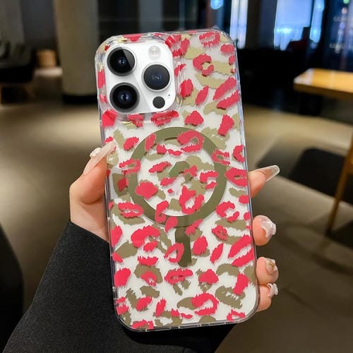 Funda MagSafe con laminado de doble cara IMD para iPhone 13 Pro Max (rosa)