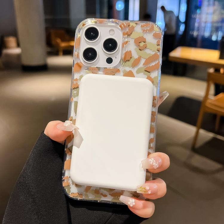 Funda MagSafe Leopard para iPhone 16e con laminado de doble cara IMD (morado)