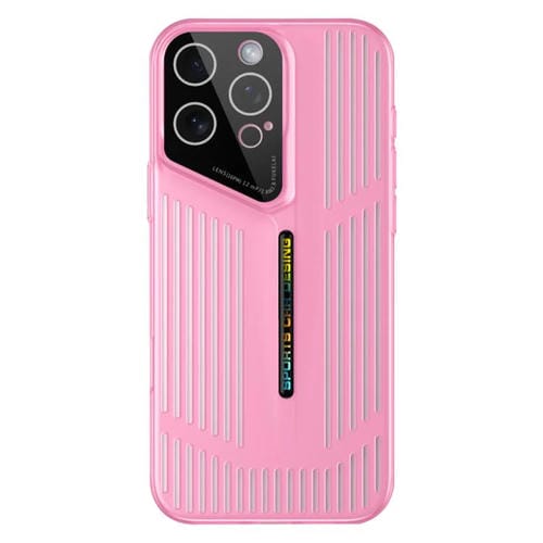 Funda para iPhone 16 Pro Max, translúcida, esmerilada y con disipación de calor (rojo claro)