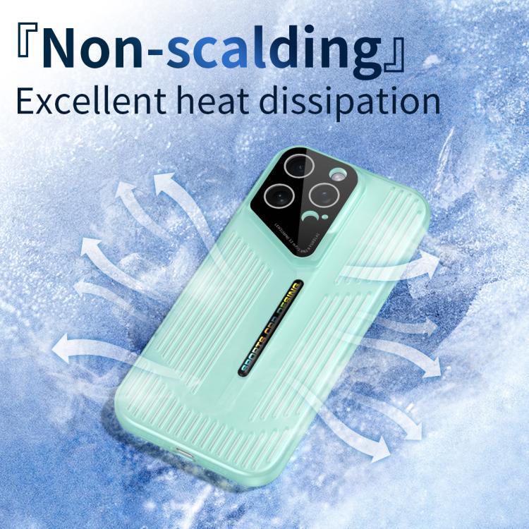 Funda para iPhone 15, translúcida, esmerilada y con disipación de calor (negra y gris)