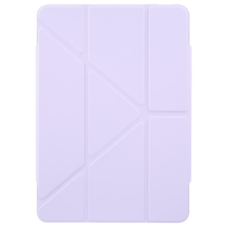 Funda de cuero acrílico deformable con doble cierre magnético desmontable para Xiaomi Pad 7/7 Pro (morado taro)