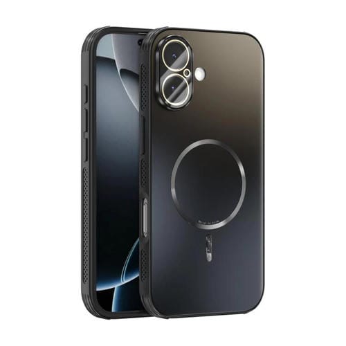 Funda ABEEL MagSafe esmerilada con disipación de calor y película para lente para iPhone 17 (negra)