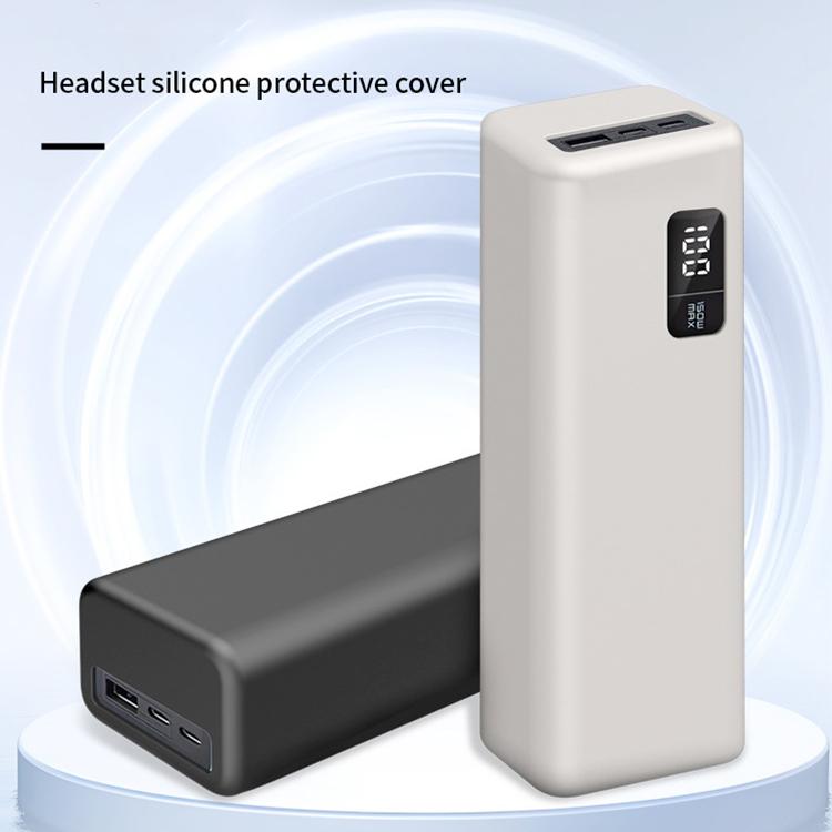 Funda protectora de silicona para batería externa CUKTECH 15 de 20000 mAh y 150 W (rosa)