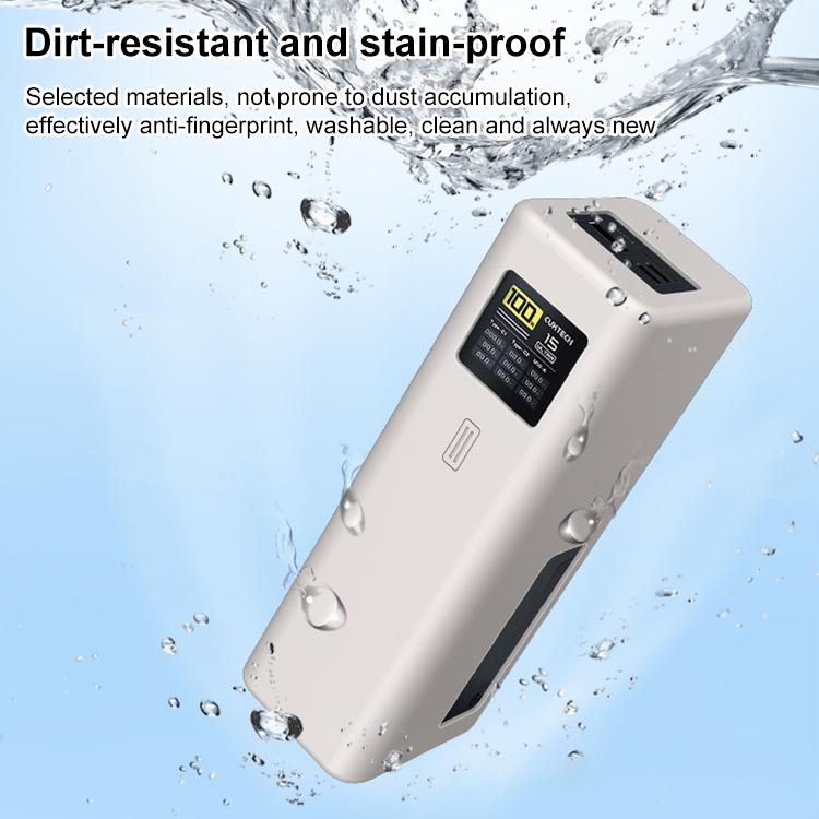 Funda protectora de silicona para batería externa CUKTECH 15 Ultra de 25000 mAh y 210 W (rosa)