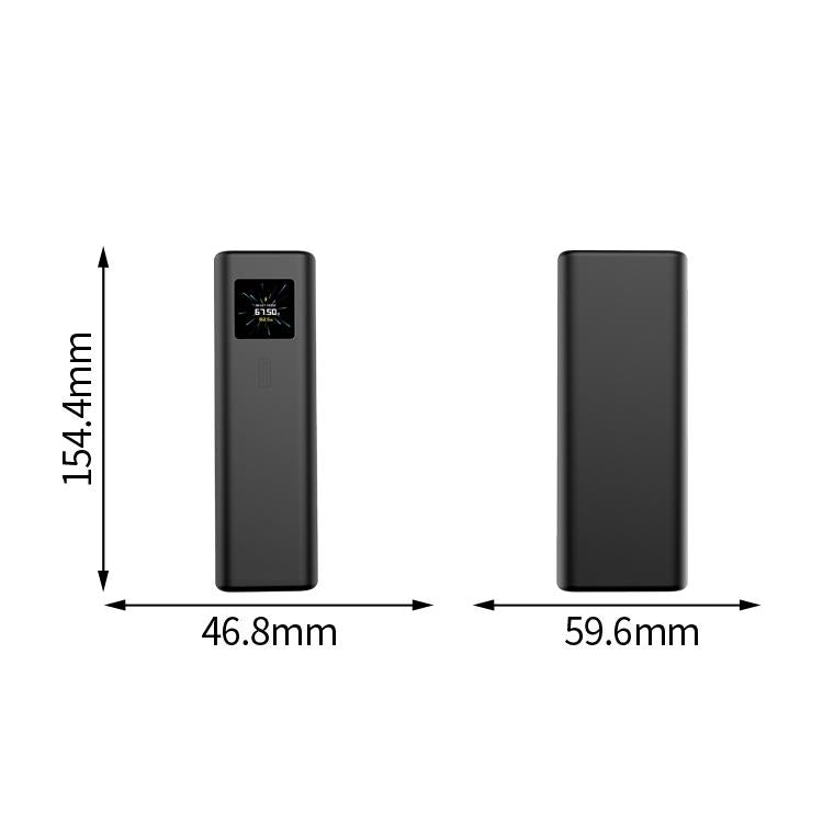 Funda protectora de silicona para batería externa CUKTECH 15 Ultra de 25000 mAh y 210 W (negra)