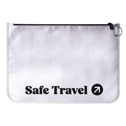 Bolsa de almacenamiento ignífuga para avión de pasajeros MOMAX SR55E 1-World, tamaño: 265 x 373 mm (gris)