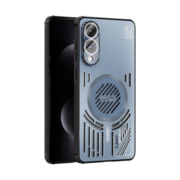 Funda con disipador de calor Magsafe para Samsung Galaxy S25 Edge 5G ABEEL Ice Fox Series (azul)