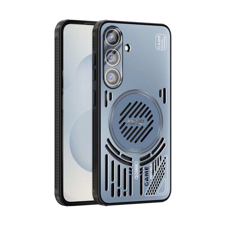 Funda con disipador de calor magnético ABEEL Ice Fox Series para Samsung Galaxy S25 5G (azul)