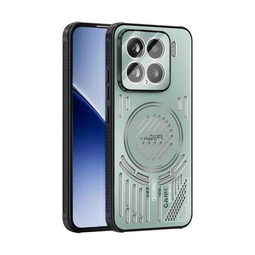 Funda para Xiaomi 15 ABEEL Ice Fox Series con disipador de calor Magsafe (verde claro)