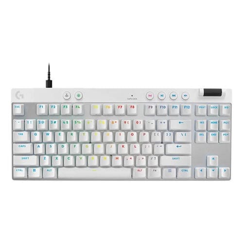 Teclado inalámbrico Logitech G PRO X TKL RAPID interruptores magnéticos (Blanco)