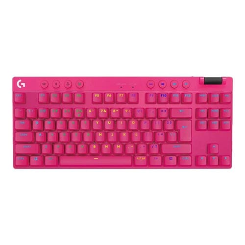 Teclado inalámbrico Logitech G PRO X TKL interruptores mecánicos GX-T (Rosa)