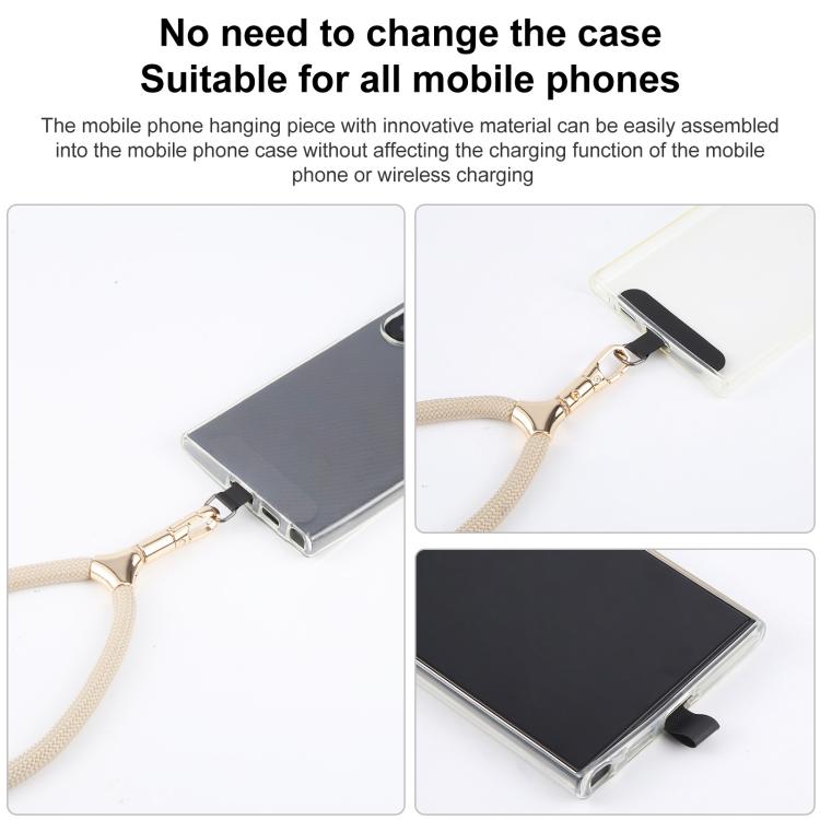 8mm Adjustable Gold Buckle Wrist Short Strap Anti-lost Mobile Phone Lanyard(Dark Blue Orange Dot Colorful)