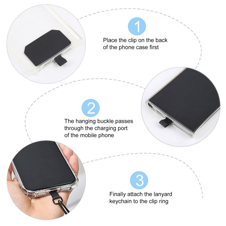8mm Adjustable Silver Buckle Wrist Short Strap Anti-lost Mobile Phone Lanyard(Grey Dot Color)