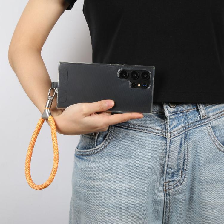 8mm Adjustable Silver Buckle Wrist Short Strap Anti-lost Mobile Phone Lanyard(Grey Dot Color)