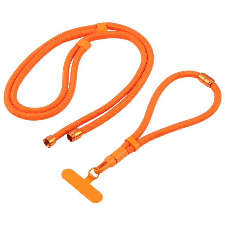 7mm 3 in 1 Threaded Adjustable Crossbody Mobile Phone Lanyard(Matcha Green)