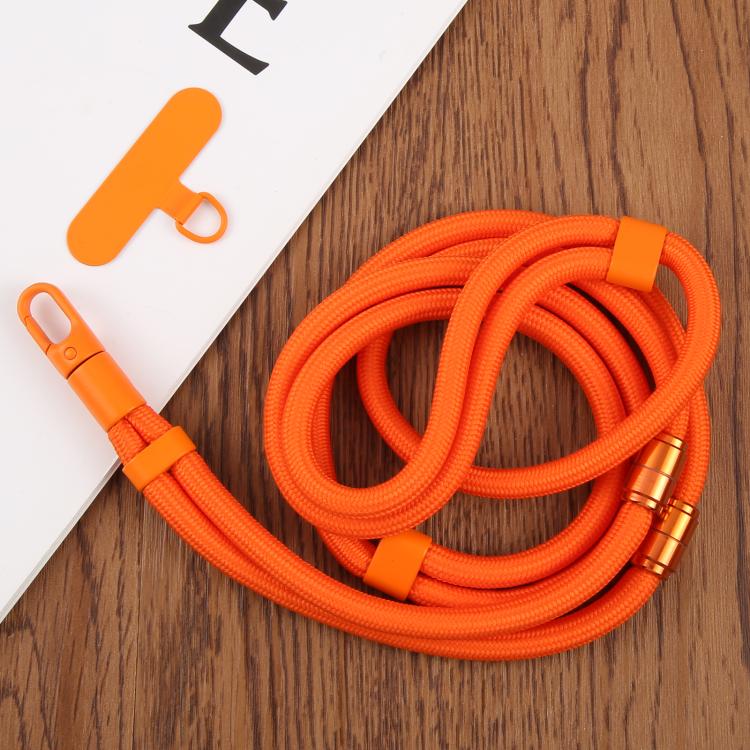 7mm 3 in 1 Threaded Adjustable Crossbody Mobile Phone Lanyard(Space Grey)