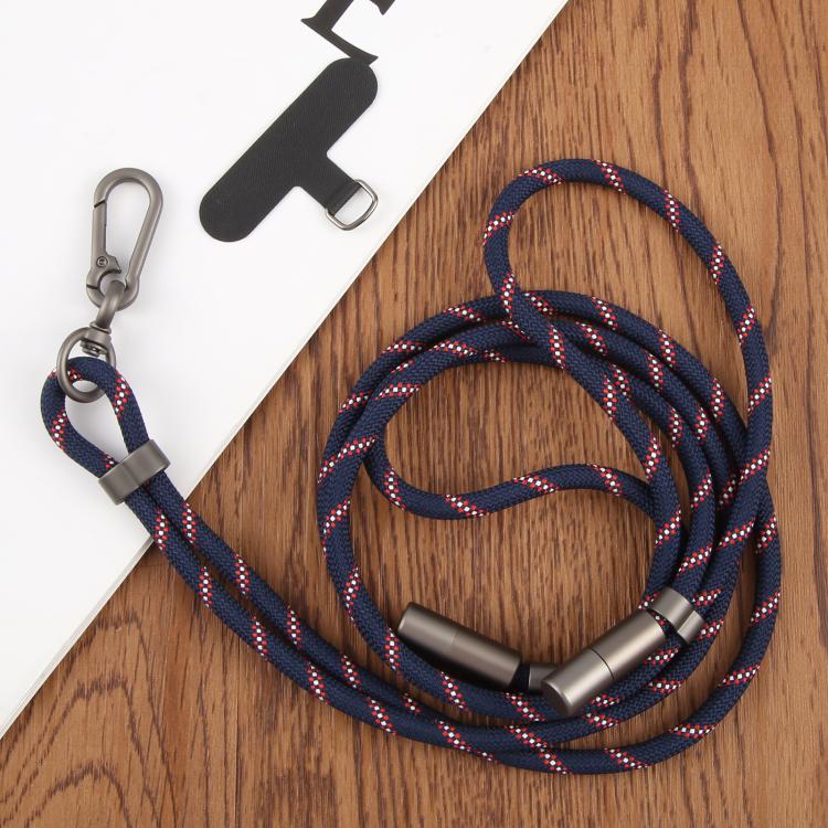 Type-C to Type-C Data Charging Cable Crossbody Phone Long Lanyard(Black)