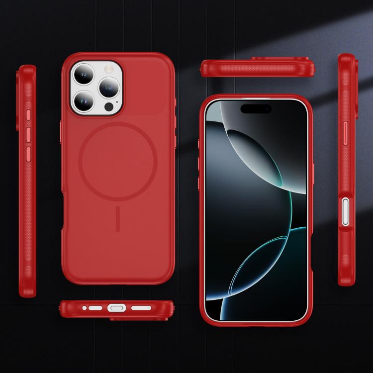 For iPhone 16 Pro Max Imitation Original Magsafe PC Hybrid TPU Phone Case(Red)