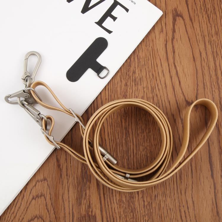 Type-C to Type-C Data Charging Cable Crossbody Phone Long Flat Lanyard(Army Green)
