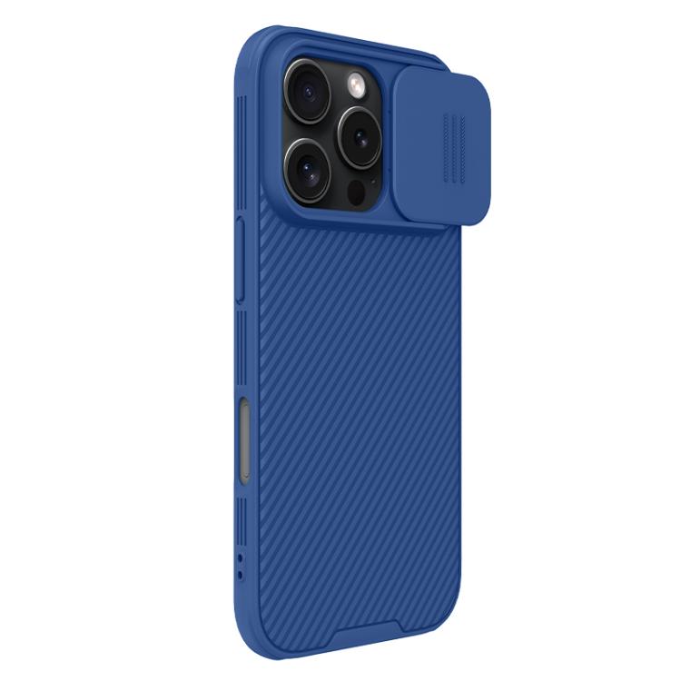 Funda para PC NILLKIN CamShield Pro para iPhone 16 Pro (azul)