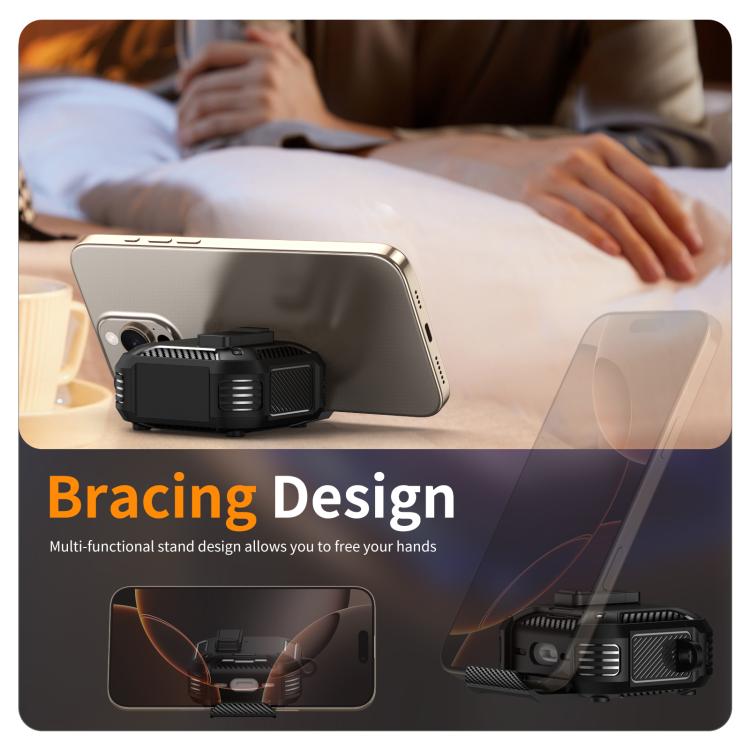 Estuche magnético MagSafe de dos colores para AirPods Pro con soporte y cierre de seguridad (negro y verde)