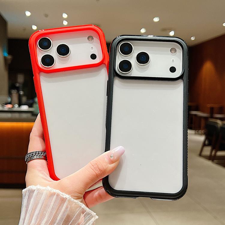 Funda de acrílico transparente de TPU con borde liso para Samsung Galaxy S25 Edge 5G (marrón)