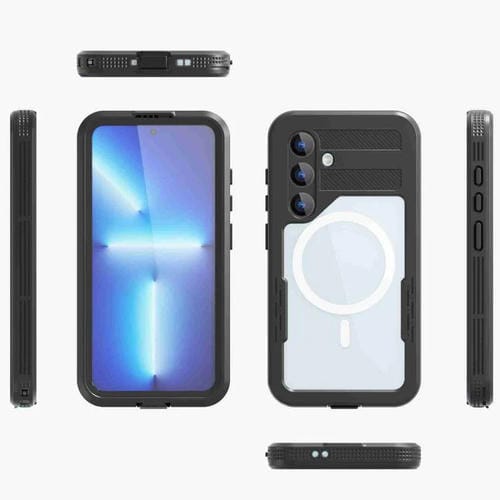 Funda RedPepper para Samsung Galaxy S24 5G, resistente al agua IP68, triple protección MagSafe (negra)