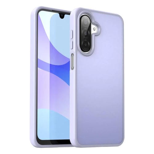 Funda híbrida de TPU translúcida y esmerilada para Samsung Galaxy A26 5G (lavanda)
