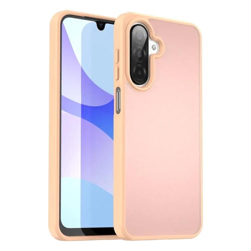 Funda híbrida de PC y TPU translúcida esmerilada para Samsung Galaxy A26 5G (polvo rojo)