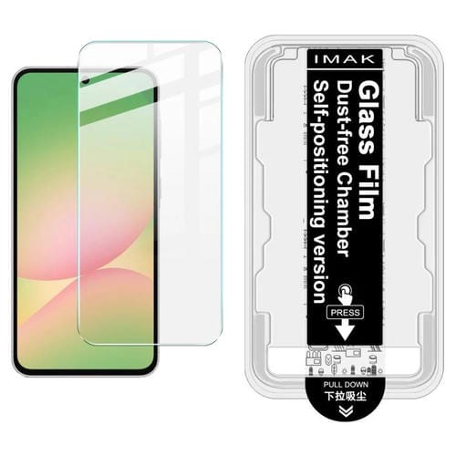 Para Samsung Galaxy A35 5G / A55 5G imak Localizador de cámara libre de polvo Serie H Película de vidrio templado