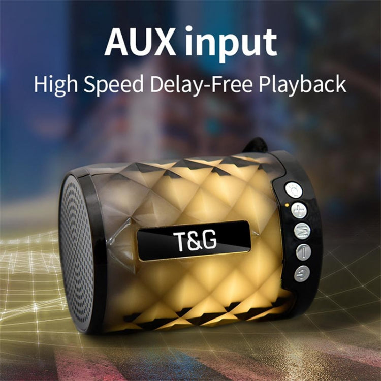Mini Altavoz T&G Tg155 Bluetooth 4.2 Inalámbrico Portátil con Luces de Colores (Rojo)