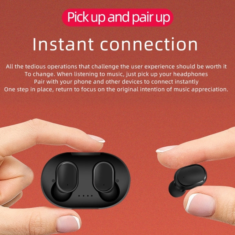 Auriculares Inalámbricos Bluetooth A6S Ipx4 A Prueba De Agua Con Estuche De Carga (Rosa)