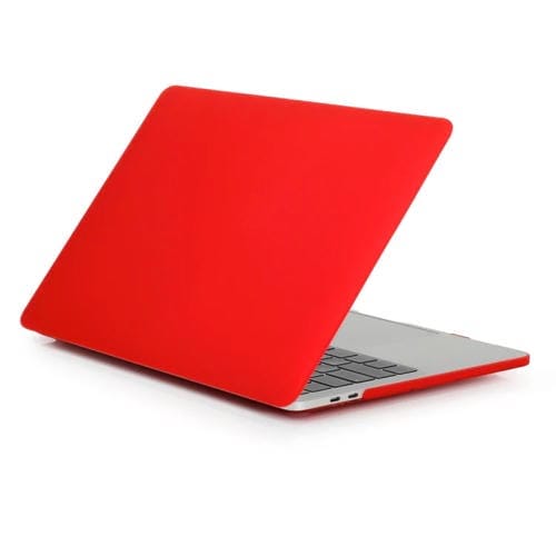 Estuche Protector para Computadora Portátil MacBook Pro 15.4 A1990 (2018) Estilo Esmerilado (Rojo)