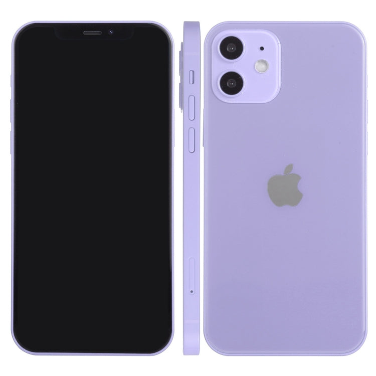 Para iPhone 12 Pantalla negra Modelo de pantalla ficticia falsa que no funciona (Púrpura)