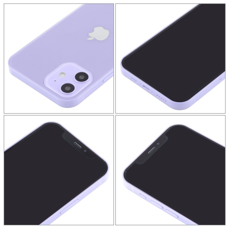 Para iPhone 12 Pantalla negra Modelo de pantalla ficticia falsa que no funciona (Púrpura)