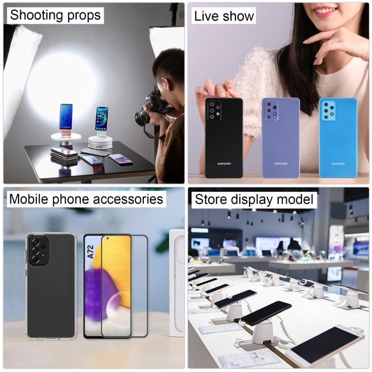 Para Samsung Galaxy A72 5G Pantalla negra Modelo de pantalla ficticia falsa que no funciona (Púrpura)