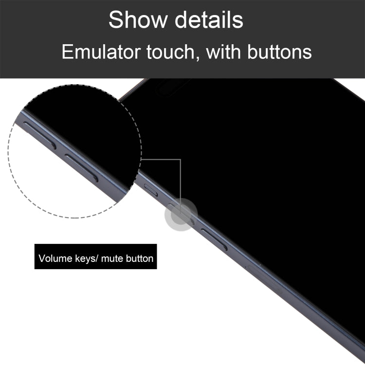 Pantalla Ficticia para iPhone 15 Modelo Falsa sin Función (Negro)
