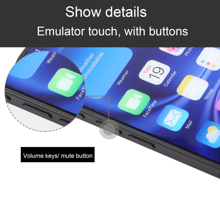 Modelo de Pantalla Falsa sin Función con Pantalla a Color para iPhone 16 Plus (Negro)