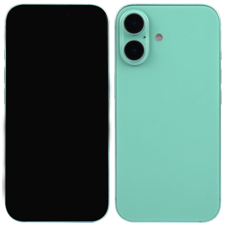 Modelo de Pantalla Falsa para iPhone 16 Plus (Verde Azulado)