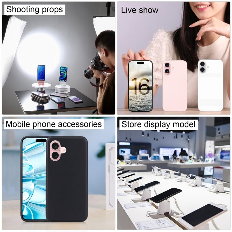 Modelo de Pantalla Falsa para iPhone 16 Plus (Rosa) sin Función
