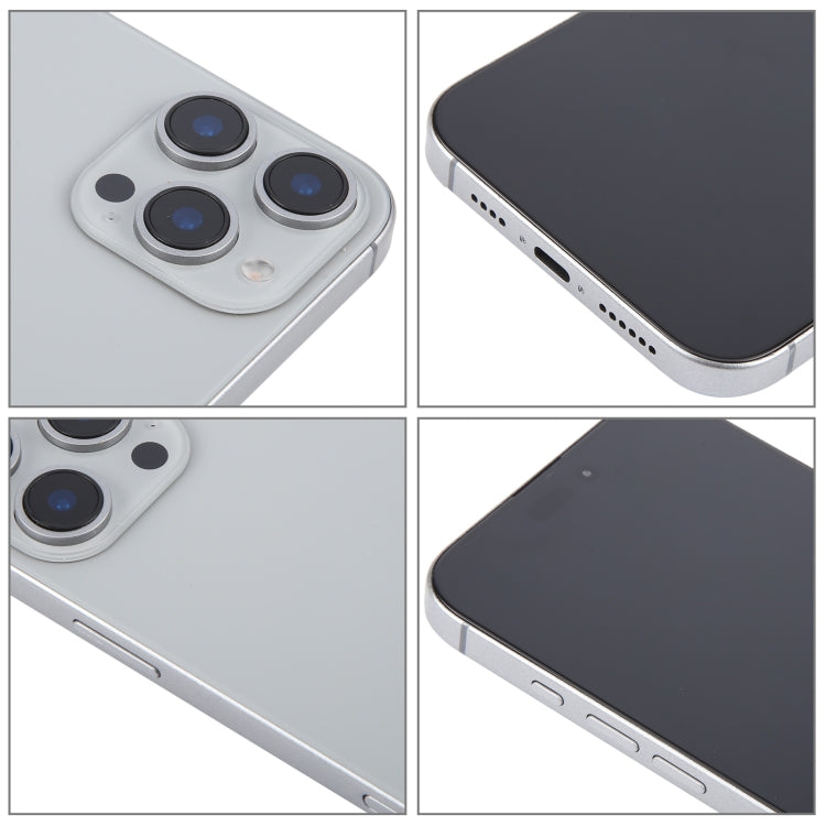 Modelo de Pantalla Falsa para iPhone 16 Pro Max con Pantalla Negra (Natural)