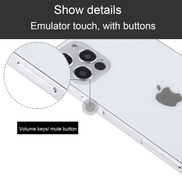 Para iPhone 12 Pro Pantalla negra Modelo de pantalla ficticia falsa que no funciona, versión ligera (blanco)