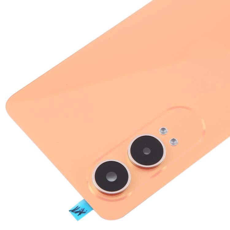 Coque Arrière en Plastique avec Couvercle d'Objectif d'Appareil Photo OnePlus Nord CE4 Lite (Orange)
