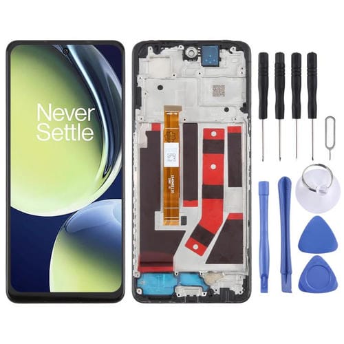 Ecrã Completo com Moldura para OnePlus Nord CE 3 Lite CPH2467 2465 (Preto)