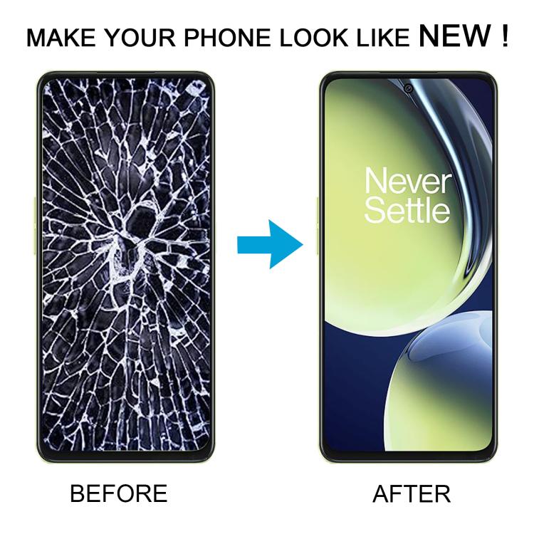 Plein écran avec cadre pour OnePlus Nord CE 3 Lite CPH2467 2465 (Noir)