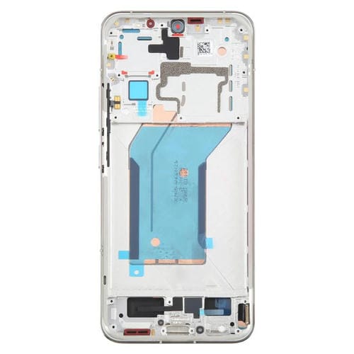 Vollbild Original AMOLED Display mit Rahmen für Xiaomi 14 (Silber)